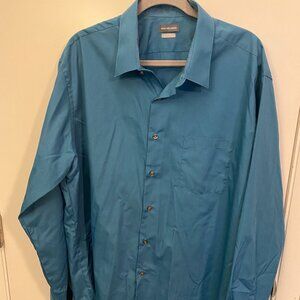Teal Van Heusen Tall Dress Shirt